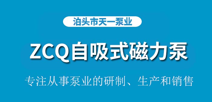 <strong>ZCQ自吸式磁力泵</strong>
